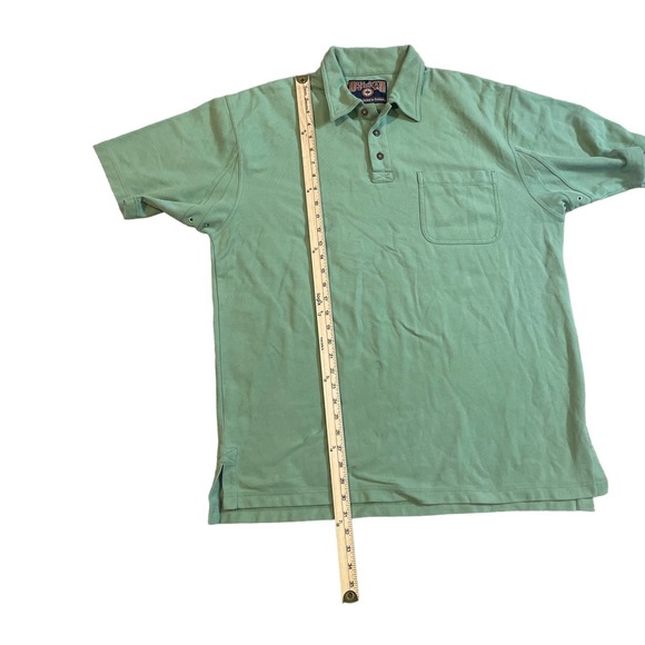 Mens Green‎ DULUTH Trading Co Active Polo Shirt sz Large - Picture 4 of 5